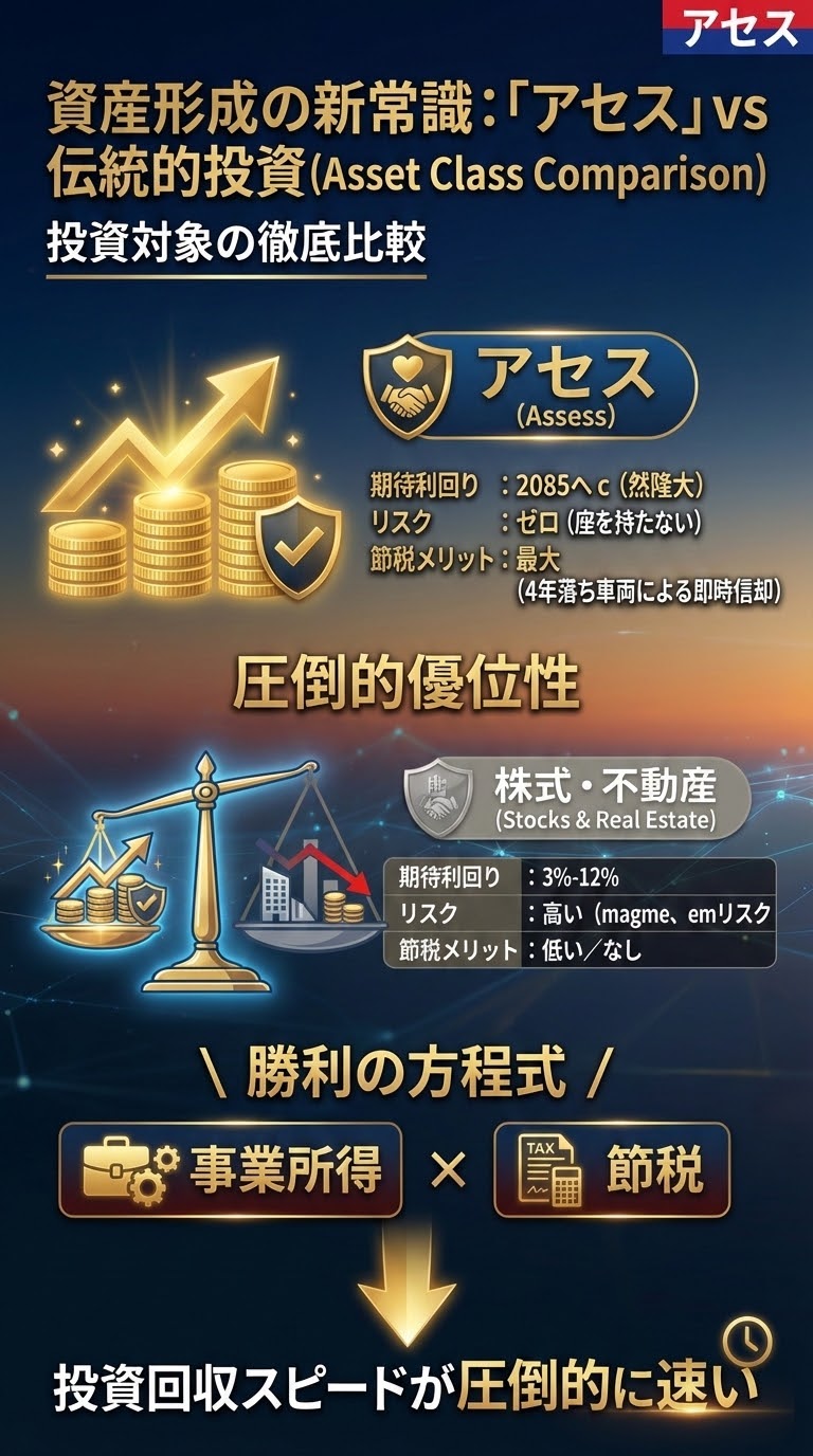 資産形成の新常識：アセス vs 伝統的投資