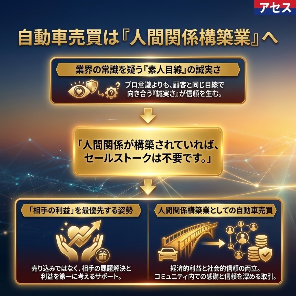 自動車売買は『人間関係構築業』へ